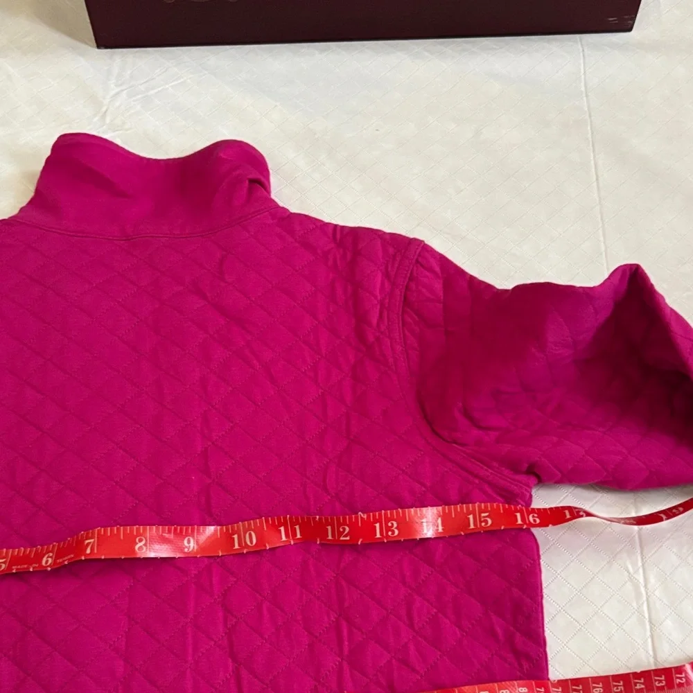 Gymboree Girls' Quilted Fuchsia Jacket with Gold Zipper